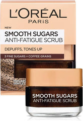 L'Oréal Paris Face Exfoliator with Pure Sugar & Coffee for Skin Renewal & Instant Activation - 1.7 oz, for All Genders. Experience Smooth, Radiant Skin.