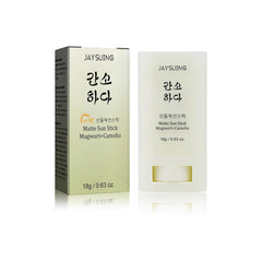 Matte Sun Stick SPF 50+ PA+++: Korean Sunscreen for Face & Body. Moisturizing, Non-Greasy, No White Cast (18g/0.63oz), Featuring Mugwort & Camelia.