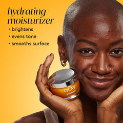 Olay Vitamin C Brightening Moisturizer for Women: Instant Hydration, Tone & Dark Spot Correction, Glowing Skin with Niacinamide, Lactic Acid - 1.7 Oz.